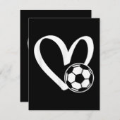Voetbal Heart Informatiekaartje (Voorkant / Achterkant)
