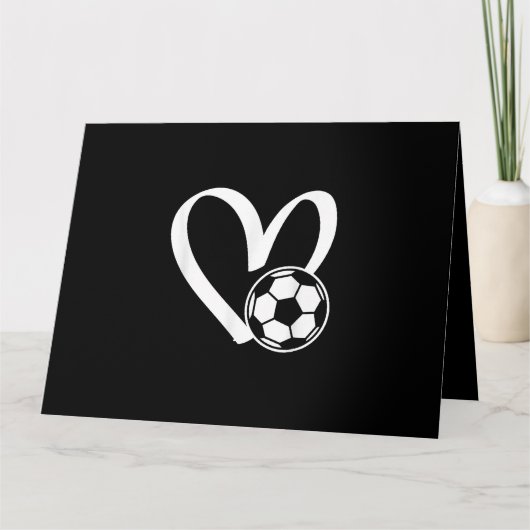 Voetbal Heart Kaart (Voorkant)
