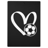 Voetbal Heart Klembord (Achterkant)