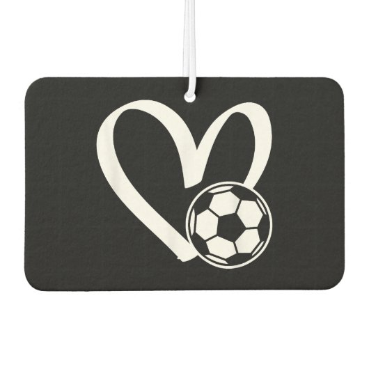 Voetbal Heart Luchtverfrisser (Voorkant)