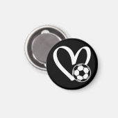 Voetbal Heart Magneet (Voorkant / Achterkant)