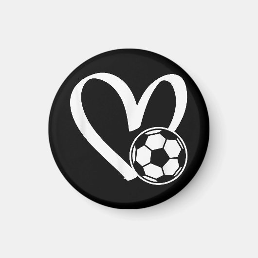 Voetbal Heart Magneet (Voorkant)