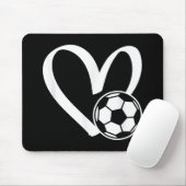 Voetbal Heart Muismat (Met muis)