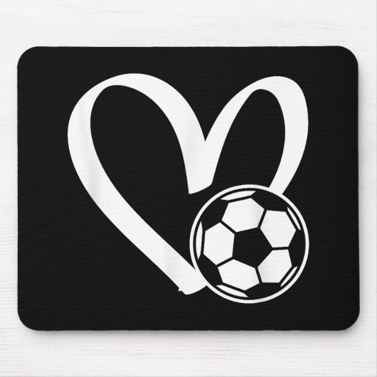 Voetbal Heart Muismat (Voorkant)