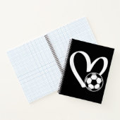 Voetbal Heart Notitieboek (Binnen)