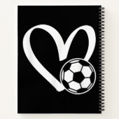 Voetbal Heart Notitieboek (Achterkant)