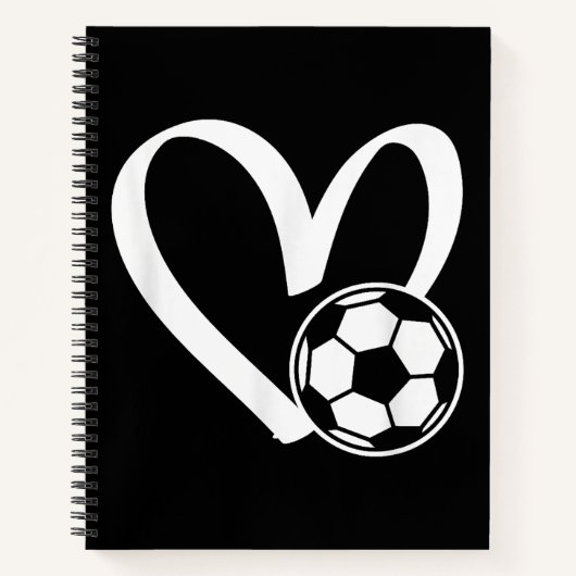 Voetbal Heart Notitieboek (Voorkant)