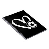 Voetbal Heart Notitieboek (Rechterzijde)