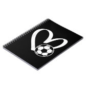 Voetbal Heart Notitieboek (Linkerzijde)