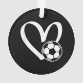 Voetbal Heart Ornament (achterkant)