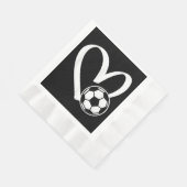 Voetbal Heart Servet (Hoek)