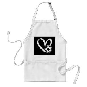 Voetbal Heart Standaard Schort
