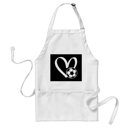 Voetbal Heart Standaard Schort (Voorkant)