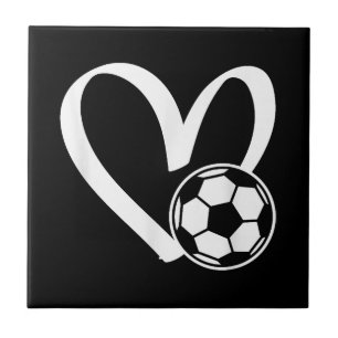 Voetbal Heart Tegeltje