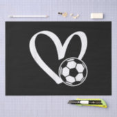 Voetbal Heart Tissuepapier (Craft)