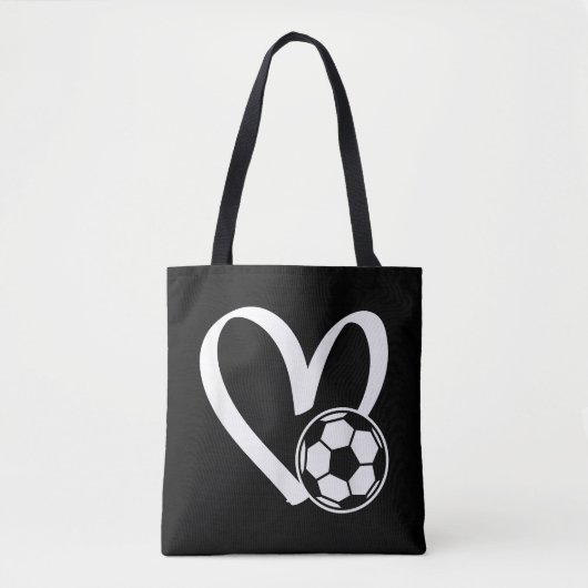 Voetbal Heart Tote Bag (Voorkant)