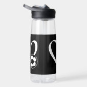 Voetbal Heart Waterfles (Rechts)