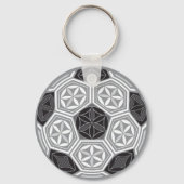 voetbal heilige geometrie sleutelhanger (Voorkant)