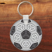 voetbal heilige geometrie sleutelhanger (Voorkant)