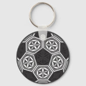 voetbal heilige geometrie sleutelhanger (Achterkant)