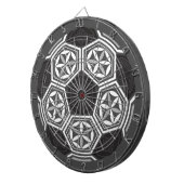 voetbal heilige meetkunde dartbord (Voorkant Rechts)