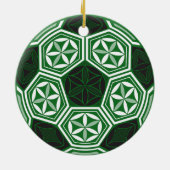 voetbal heilige meetkunde keramisch ornament (Achterkant)