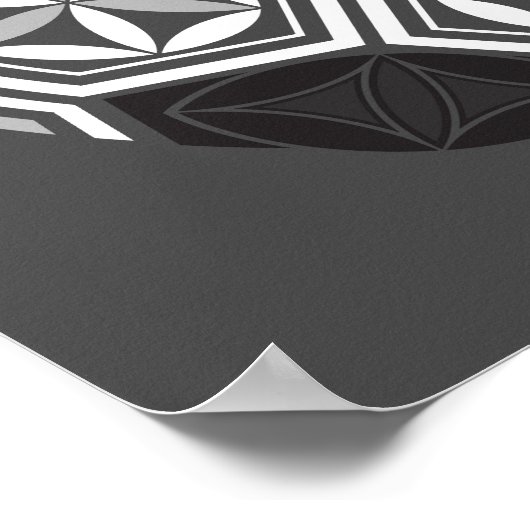 voetbal heilige meetkunde poster (Hoek)