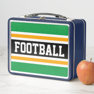 VOETBAL Heldergroene Zwarte Oranje Racing Strepen