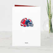 Voetbal Helm Voetbal Cartoon Coach Foto Bedankkaart (Achterkant)