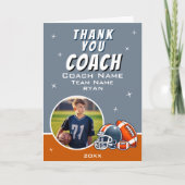 Voetbal Helm Voetbal Cartoon Coach Foto Bedankt (Voorkant)