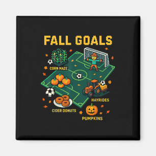 Voetbal Herfst Doelen Pret Kinderen Herfst Pixel V Magneet