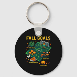 Voetbal Herfst Doelen Pret Kinderen Herfst Pixel V Sleutelhanger