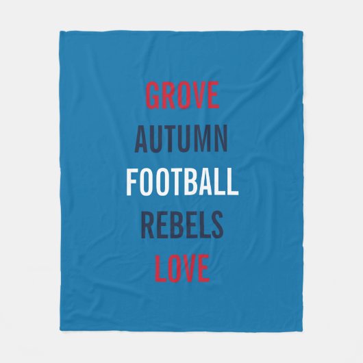 Voetbal Herfstbries Tailgate Feest Knus  Fleece Deken (Voorkant)