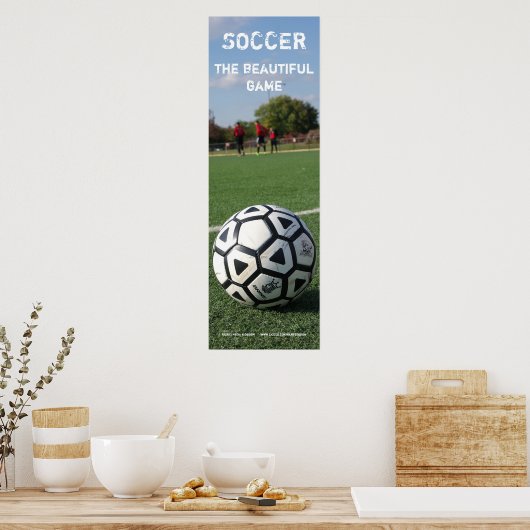 Voetbal - Het mooie Poster van 12x36 (Keuken)