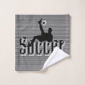 Voetbal het spel, de bak van de handdoeken plaatst (Wasdoekje)