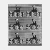 Voetbal het spel, de middelbare vlooienbak fleece deken (Voorkant)