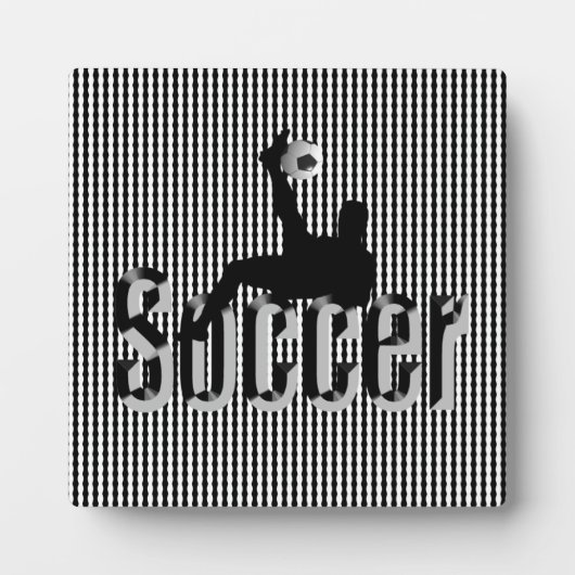 Voetbal het spel, foto Plaque Fotoplaat (Voorkant)