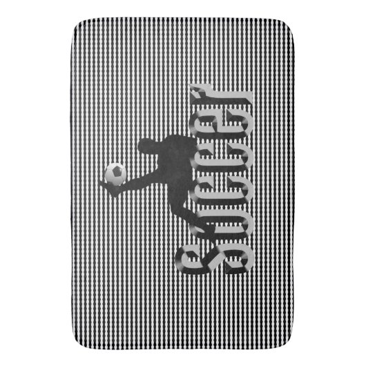 Voetbal het spel, geheugenschuimlaag badmat (Voorkant Verticaal)