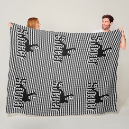 Voetbal het spel, grote vlooienbak fleece deken (In situ)
