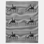 Voetbal het spel, grote vlooienbak fleece deken (Voorkant)