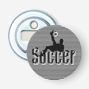 Voetbal het spel, Magnetische bottenopener Button Flesopener
