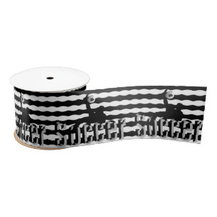 Voetbal het spel, satin Ribbon Satijnen Lint