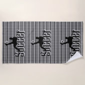 Voetbal het spel, strand handdoek (Voorkant)