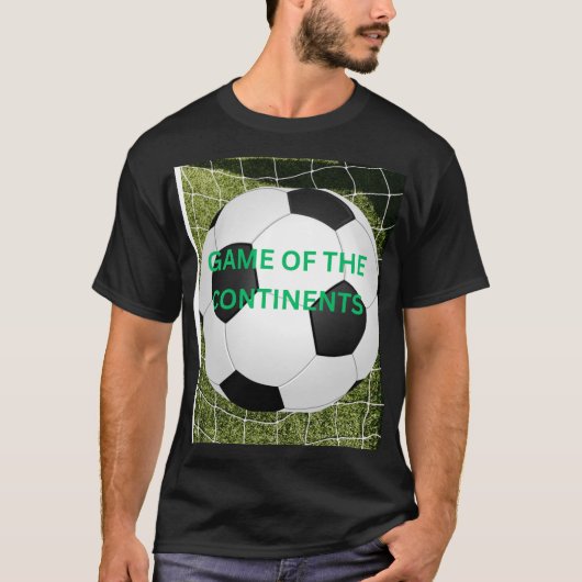VOETBAL HET SPEL VAN DE CONTINENTEN T-SHIRT (Voorkant)