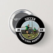 Voetbal High School Senior Night Ronde Button 5,7 Cm (Voorkant /achterkant)