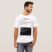 Voetbal "Hoe weet je dat dat niet buitenspel was" T-shirt (Voorkant volledig)