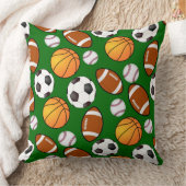 Voetbal honkbal basketbal sportthema kussen (Deken)