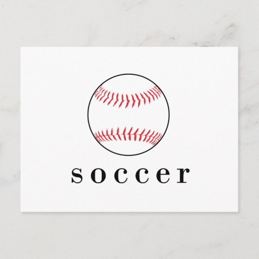 Voetbal Honkbal Grappig Divert Shirts Briefkaart (Voorkant)