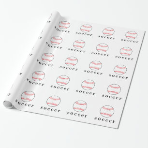 Voetbal Honkbal Grappig Divert Shirts Cadeaupapier