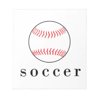 Voetbal Honkbal Grappig Divert Shirts Notitieblok